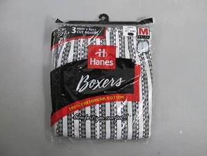 Vtg 90s Hanes Boxers Shorts Underwear 3 Pack Mens Medium 34-36 Patterned NOS NIP - Picture 1 of 3