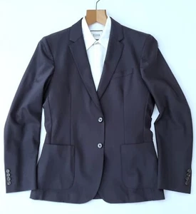 REISS UK 40 navy blue blazer PATCH POCKET recent PRISTINE - Picture 1 of 6