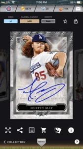 2020 2021 Topps Bunt DIGITAL FIVE STAR RARE Dustin May - Picture 1 of 1