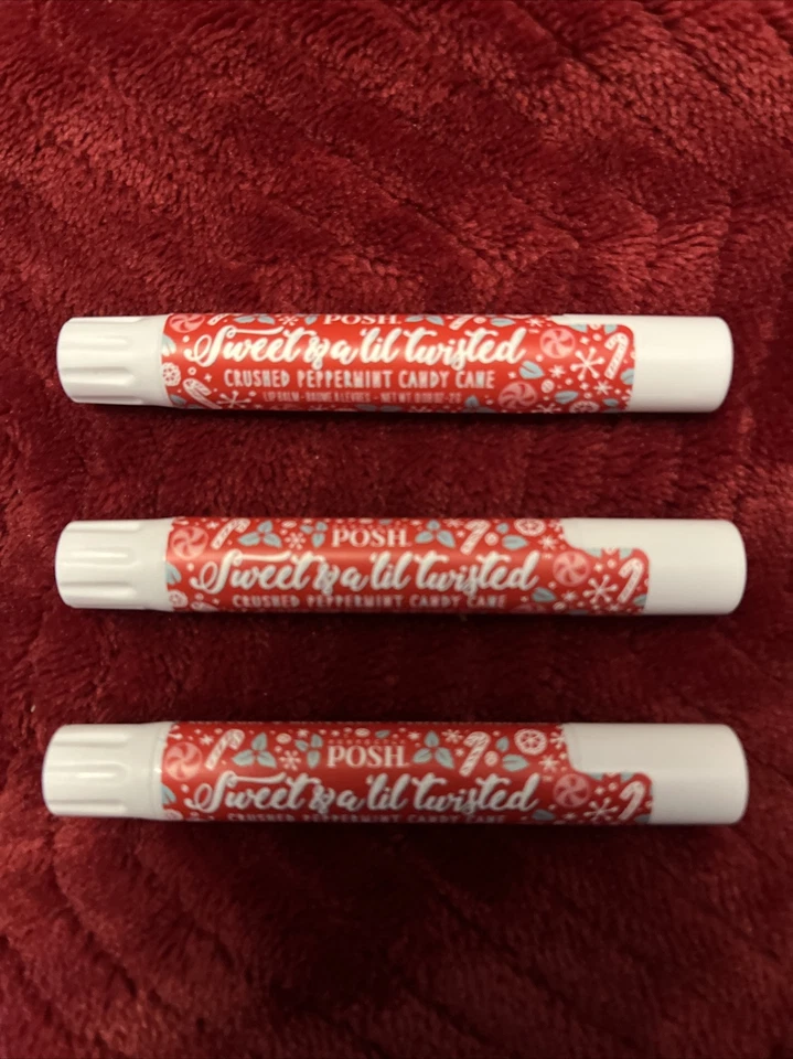 Bálsamos labiales Perfectly Posh dulce y un poco retorcido-crushed bastón de caramelo conjunto de 3 Foto 1 de 1