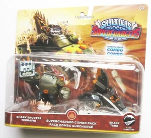 Skylanders SHARK SHOOTER Terrafin 2-Pack Combo Set SuperChargers Figures 2015 - Picture 1 of 2