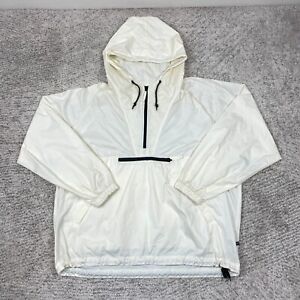 VTG Gap Windbreaker Jacket Mens XLarge Hooded Front Pouch White Made In Russia