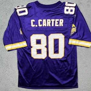 Minnesota Vikings Cris Carter NFL Football Jersey Reebok Purple Size L