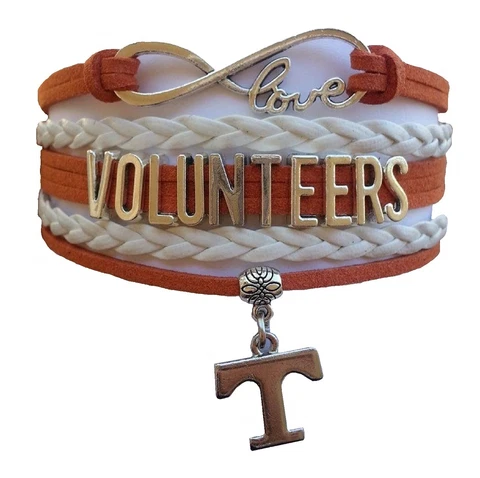 University of Tennessee Volunteers College Infinity Bracelet Jewelry Apparel Cover