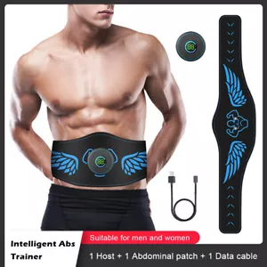 EMS Abs Abdonimal Trainer for Men Women Abs Muscle Stimulator Belly Home Fitness - Picture 1 of 20