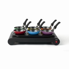 LIVOO DOM200 WOK SET PARTY TISCHGRILL ELEKTRO WOK PFANNE CREPE MAKER 67400387