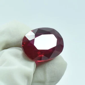 Stunning Blood Red Natural Ruby 15.20 Ct Oval Cut Ring Size Verified Gemstone - Picture 1 of 6