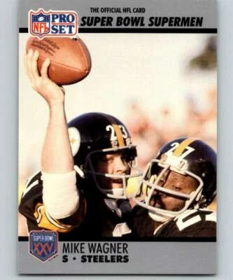 Mike Wagner 1990 Pro Set Super Bowl 160 #114 Steelers (BOX 44) ID:17901 - Image 1 of 2