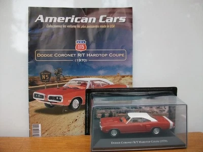 American Cars N°115 Dodge Coronet R/T Hardtop Coupé - 1970 et sa revue - Photo 1/3