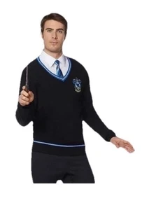 Harry Potter Ravenclaw Herren Erwachsene X-Large Pullover & Krawatte Halloween Kostüm - Bild 1 von 6