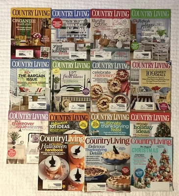 Country Living Magazines 2009 Complete Set Jan-Dec Plus 3 Bonus Holiday Issues - Image 1 of 4