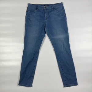 D. Jeans Mujer 16 Azul Denim Streetwear Grunge Frente Plano Calce Ajustado Pierna Ajustada - Imagen 1 de 8