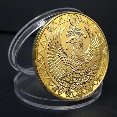 Moneda de Coleccionistas Horóscopo Zodiaco Escorpio Chapada en Oro Foto 1 de 2