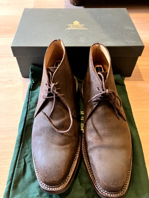 Crockett and Jones Molton Boots Rough-Out Suede UK 8 - Image 1 of 4