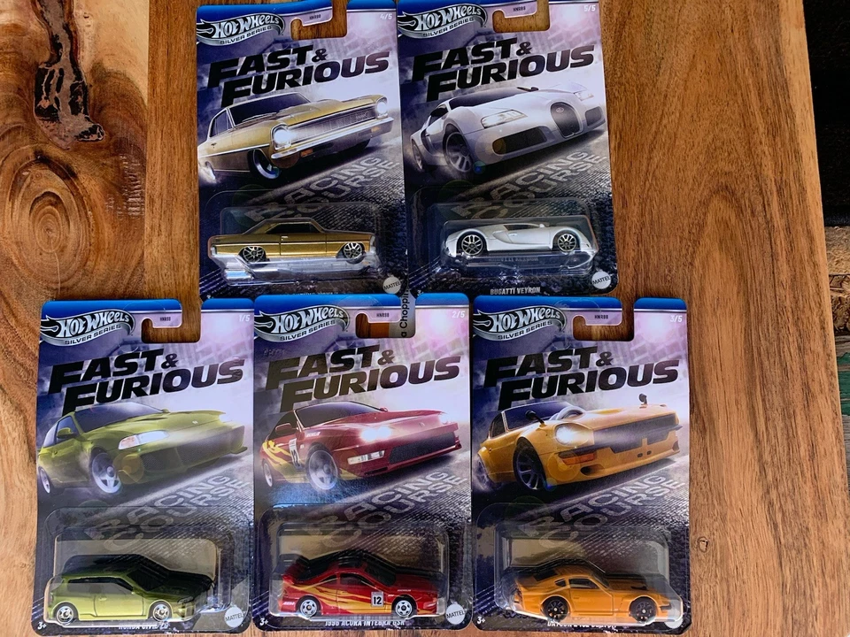 HW Fast & Furious 2025 Silver Series Fast & Furious Racing Course Set of 5 - Image 1 of 1