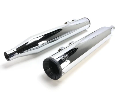 Vance & Hines 16706 Eliminator 400 Slip-On Exhaust CHROME 95-16 Harley Touring - Image 1 of 4