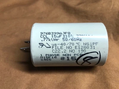 Condensador Cambridge 15uf 370VAC #81925 Foto 1 de 2