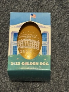 2025 White House Easter GOLDEN EGG Limited Edition President Trump **SOLD OUT** - Picture 1 of 3
