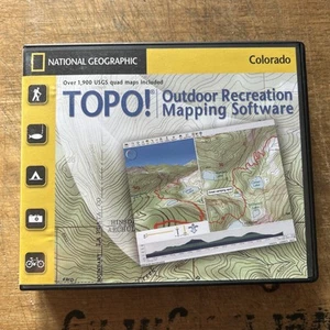 National geographic TOPO mapping software - Colorado USA - 7 CD roms PC MAC - Picture 1 of 4