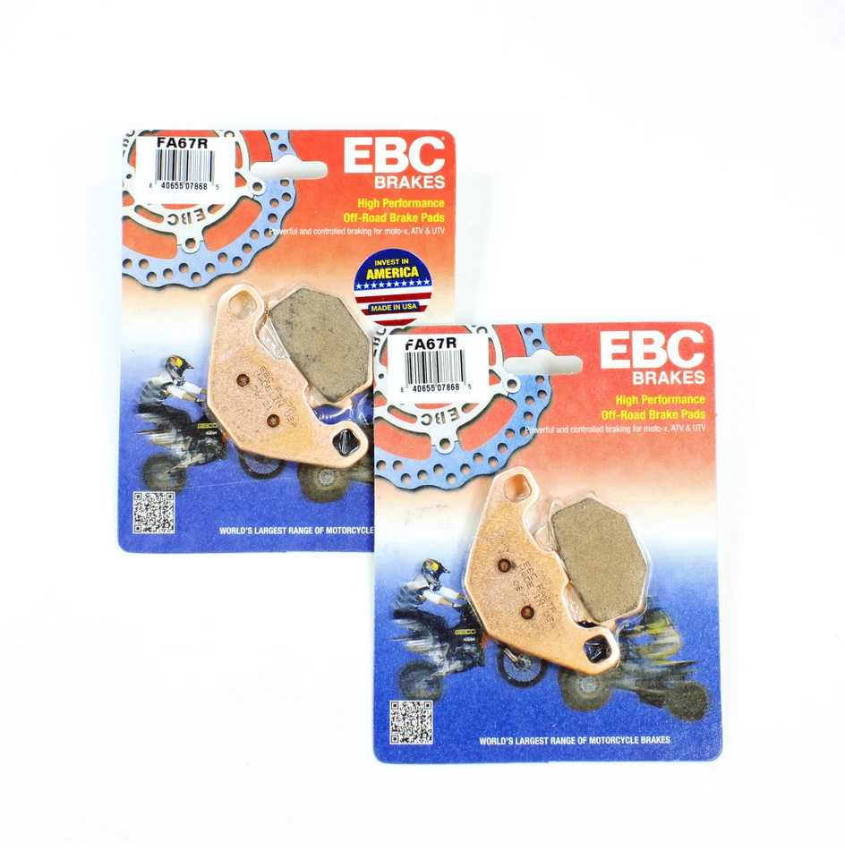 EBC Brake Pad Set R Series for 1986 Kawasaki KX 125 Front Rear 2 Pair - Image 1 of 1