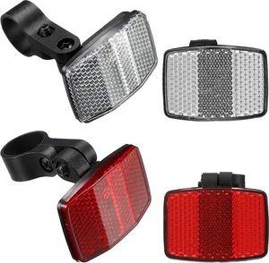HESTYA 4 Pieces Bike Front and Rear Wheel Spoke Reflectors for Handlebar - Picture 1 of 3