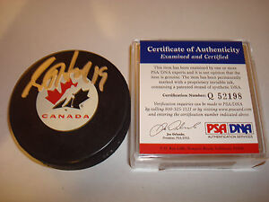 Scott Hartnell Signed Team Canada Hockey Puck PSA/DNA COA Autographed a