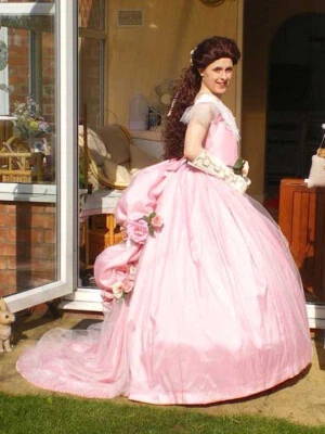 DISFRAZ DE CHRISTINE DAAE FANTASMA DE LA ÓPERA MASCARADA talla uk 8-10 Foto 1 de 4