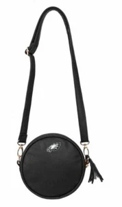 Philadelphia Eagles Football Circle Womans Handbag Purse Crossbody Official NFL - Picture 1 of 12