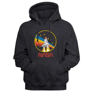 NASA USA STS 28 Rainbow Patch Logo Men's Pullover Hoodie - Picture 1 of 5