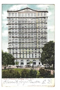 Antique Postcard New York Whitehall Building Undivided Posted 1906 - Picture 1 of 2