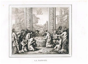 224-1861 santuario. s.maria varese la nativita' litografia di g. elena-lombardia - Foto 1 di 2