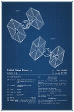 Spaceship Toy Official Patent Blueprint Poster 24x36 inch