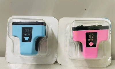 New Genuine HP 02 Light Cyan Light Magenta 2PK Ink Cartridges - Image 1 of 2