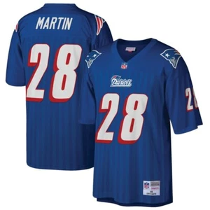 New England Patriots Curtis Martin Mitchell & Ness Navy 1996 NFL Legacy Jersey - Picture 1 of 5