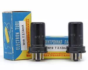 PAR EMPAREJADO 6G2/6SQ7 SVETLANA NUEVO DE LOTE ANTIGUO Válvula de válvula de tubo de electrones - Imagen 1 de 1
