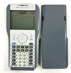 Texas Instruments TI-Nspire CAS  Graphing Calculator Works, Missing Batt. Cover - Picture 1 of 5