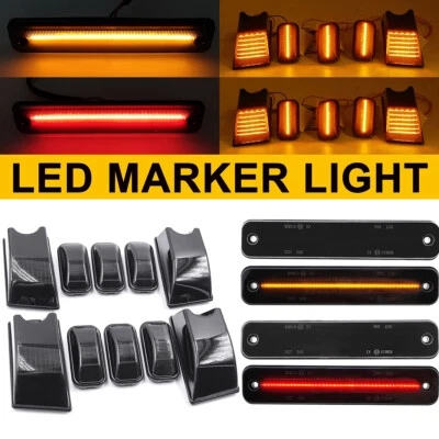 For 2003-2009 Hummer H2 05-09 H2 SUT LED Cab Roof Lights Side Marker Top Lamps - Image 1 of 4