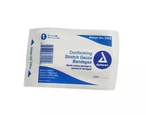 Dynarex Conforming Stretch Gauze Bandages 2" x 4.1 yds Sterile 2 Rolls - MS35250 - Picture 1 of 1