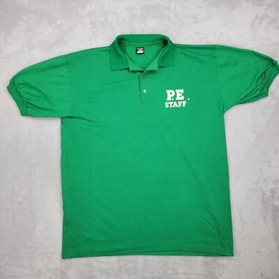 Vintage Single Stitch Shirt Mens XL School Employee Work Job PE Gym Extra Large - Image 1 of 4