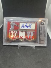 2010 Albert Pujols Topps Triple Threads  Auto/Memorabilia Card #18