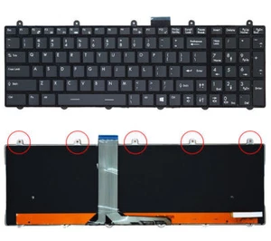 New For MSI GE60 GE70 GT60 GT70 GP60 GP70 MS-1762 US Full RGB Backlit Keyboard - Bild 1 von 3