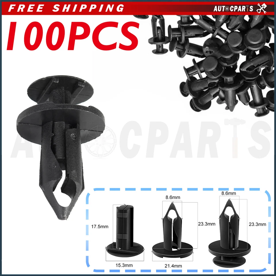 Remaches de carrocería de clips de guardabarros 100 un. para Cub Cadet Volunteer 2008-2014 cabina 2x4 4x4 Foto 1 de 4