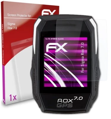 atFoliX Glasfolie für Sigma Rox 7.0 Panzerfolie 9H Schutzpanzer