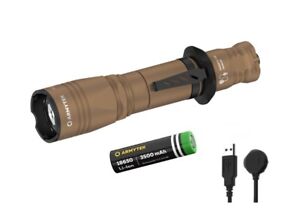 New Armytek Dobermann Pro Sand (Warm) Magnet USB 1400 Lms LED Flashlight Torch