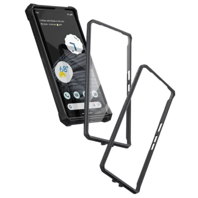 For Google Pixel 7 Pro MagPro Case Shockproof Rugged Hybrid Back Protector Black - Image 1 of 4