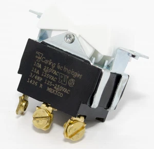 2 Tippette White Rocker Switches SPDT (On)-Off-(On) Screw Term (TIGC5S-1C-WH-A) - Picture 1 of 3