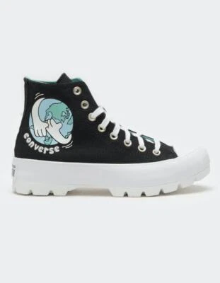 Converse Chuck Taylor All Star Lugged Boot Sneaker Black Love Your Mother 5.5 - Image 1 of 4