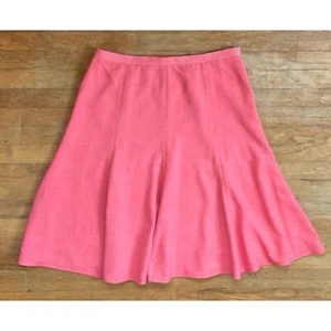 Vintage rosa Webrock Größe XL 35" Taille 1990er Jahre weiter Schnitt 8 Panel - Bild 1 von 4