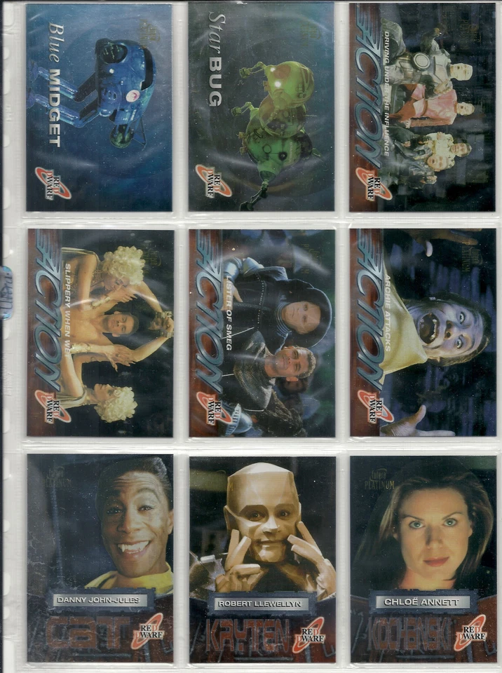 Rare Red Dwarf Chrome lot Of 20 insert Trading Cards Futera Platinum 2002 - Image 1 of 4