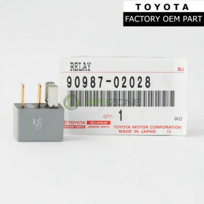 GENUINO TOYOTA LAND CRUISER HIGHLANDER LEXUS AC EMBRAGUE VENTILADOR RELÉ FABRICANTE DE EQUIPOS ORIGINALES 90987-02028 Foto 1 de 4